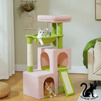 Arbre à Chat pour Chats d’Intérieur – Arbre à Chat Multiniveau avec Niches Spacieuses, Griffoirs en Sisal et Jouets