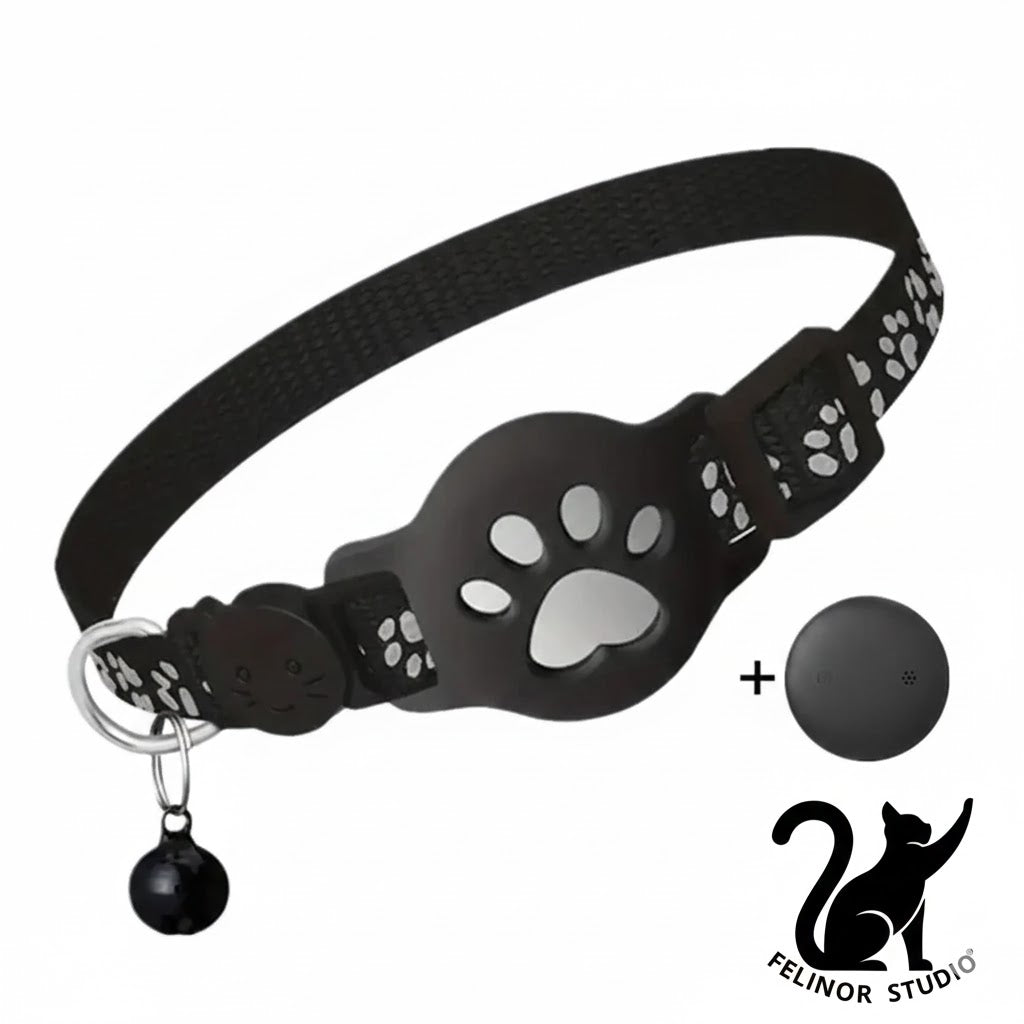 Collier GPS Intelligent pour Chat – Traceur Anti-Perte Étanche, Réfléchissant et Ajustable