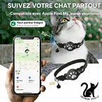 Collier GPS Intelligent pour Chat – Traceur Anti-Perte Étanche, Réfléchissant et Ajustable
