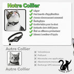 Collier GPS Intelligent pour Chat – Traceur Anti-Perte Étanche, Réfléchissant et Ajustable