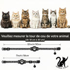 Collier GPS Intelligent pour Chat – Traceur Anti-Perte Étanche, Réfléchissant et Ajustable