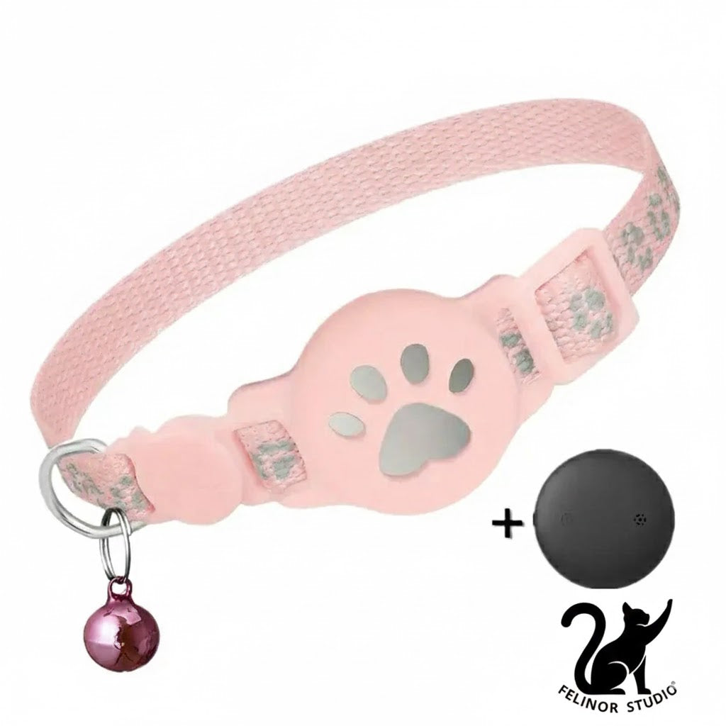 Collier GPS Intelligent pour Chat – Traceur Anti-Perte Étanche, Réfléchissant et Ajustable