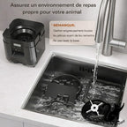 Distributeur automatique de croquettes intelligent ZYfeeder pour chat et chien – Mangeoire programmable avec portions contrôlées et alimentation lente