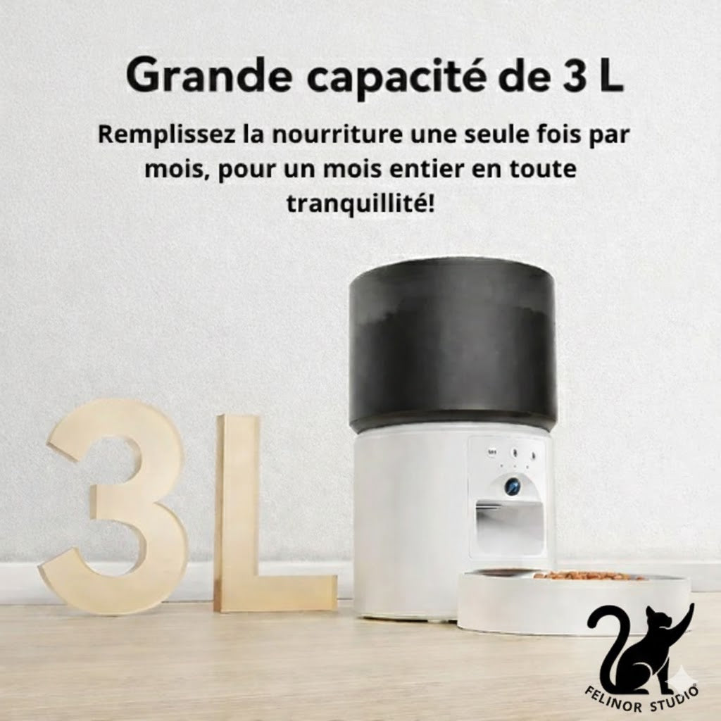 Distributeur Automatique ROJECO avec Caméra pour Chat et Chien