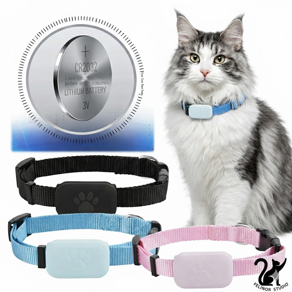 Traceur GPS pour Animaux avec Collier Réglable – Localisateur Intelligent pour Chats et Chiens