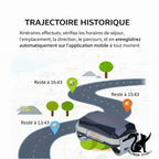 Traceur GPS intelligent G12 pour chien et chat – Collier anti-perte mini étanche – Localisateur intelligent pour animaux de compagnie