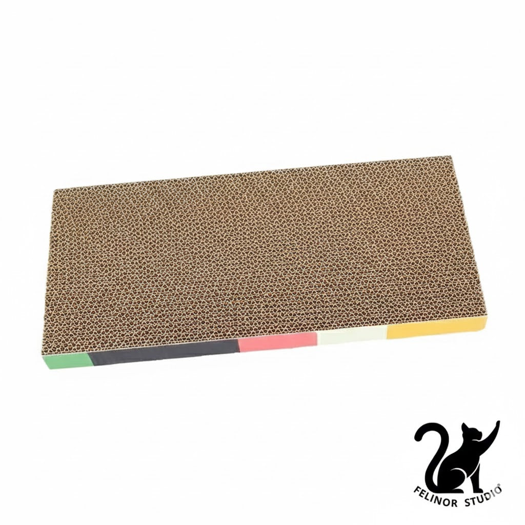 Griffoir pour chat en carton ondulé – Planche durable protégeant les meubles, sert aussi de lit griffoir pour chats d’intérieur et chatons