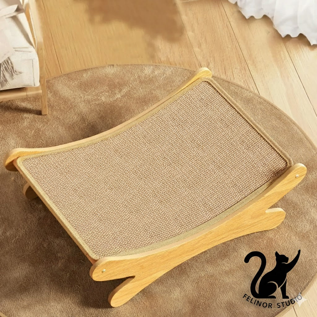 Griffoir en sisal pour chat – Planche à griffer portable et résistante, jouet d’entretien des griffes avec zone de repos, idéal chats et chatons