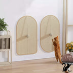 Tapis à griffer pour chat adhésif – Moquette lavable avec balle suspendue, griffoir et jouet pour protéger canapés et meubles