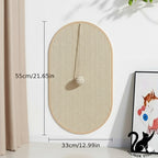 Tapis à griffer pour chat adhésif – Moquette lavable avec balle suspendue, griffoir et jouet pour protéger canapés et meubles