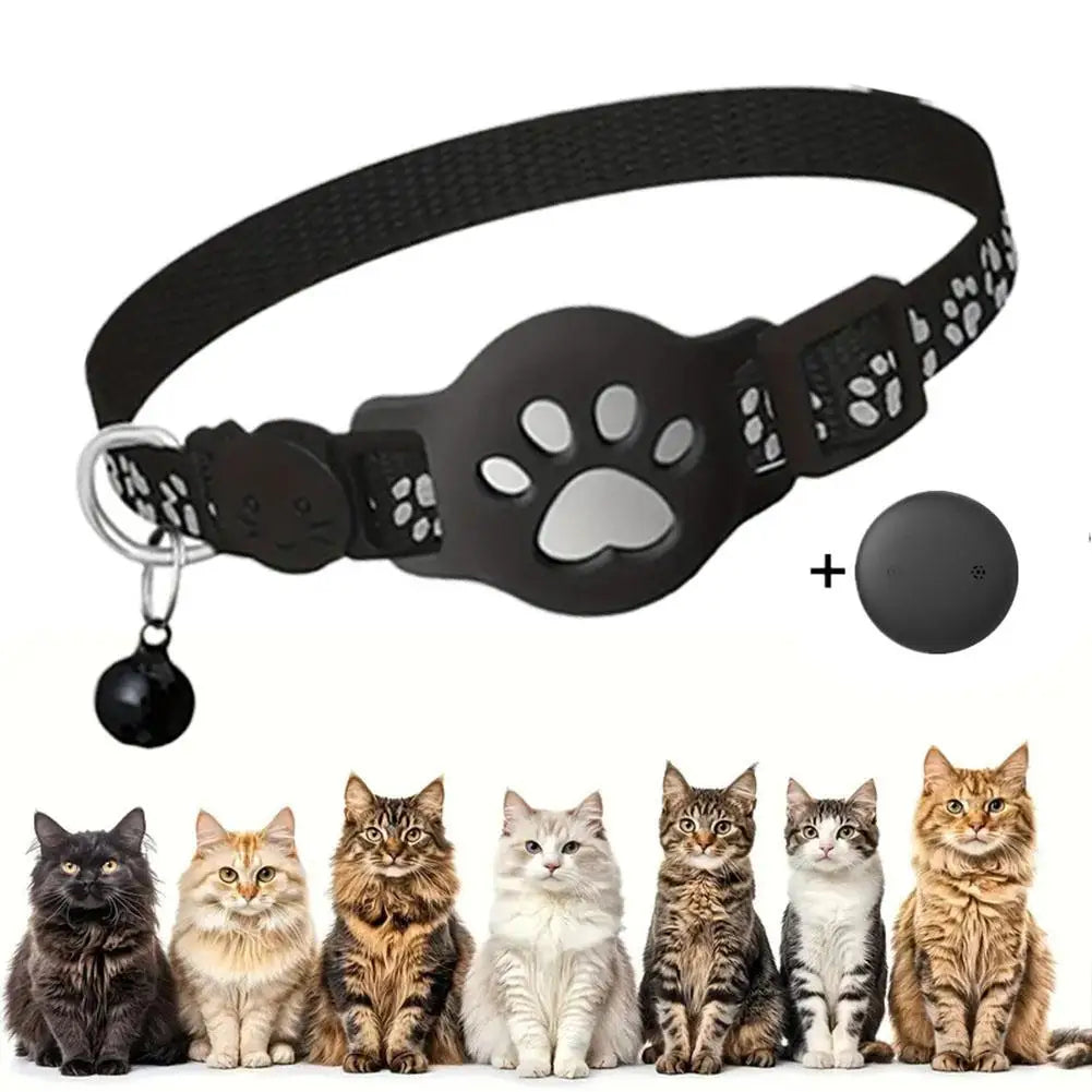 Collier GPS Intelligent pour Chat – Traceur Anti-Perte Étanche, Réfléchissant et Ajustable